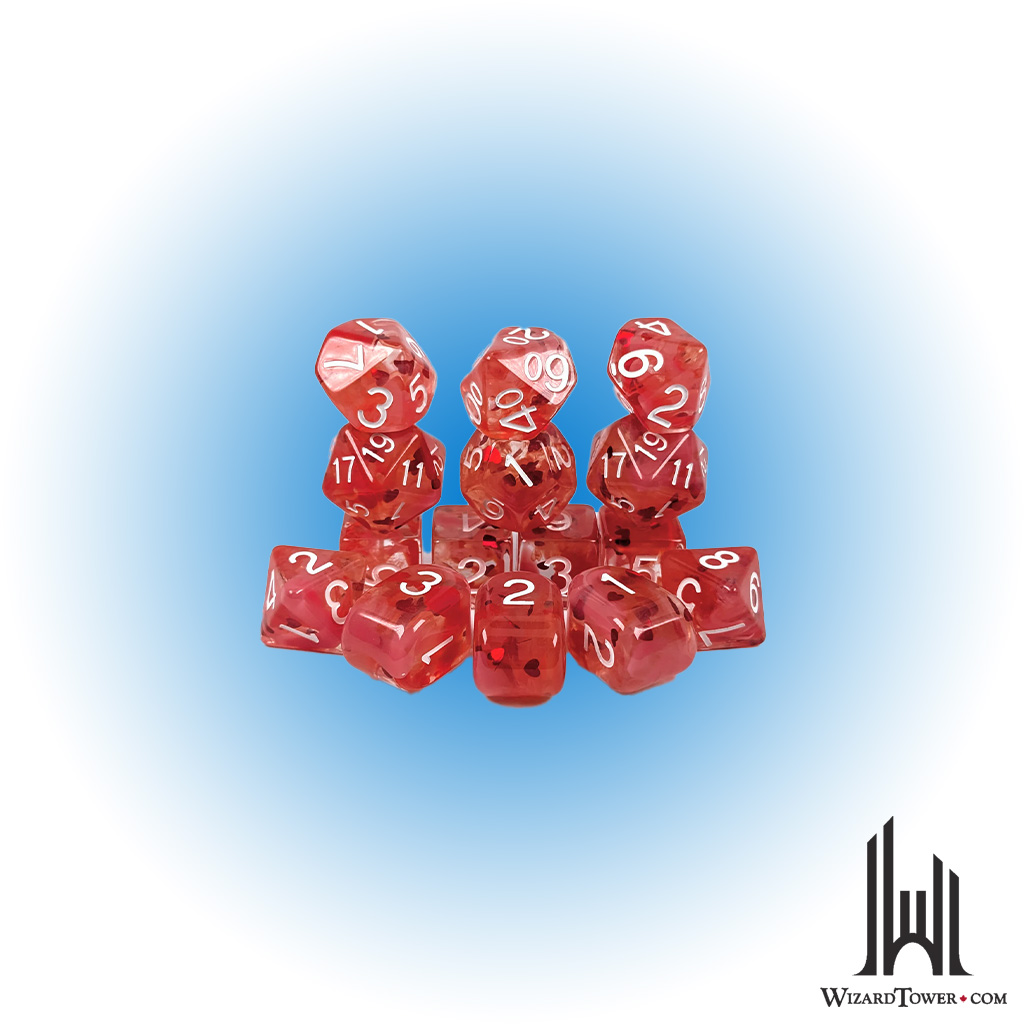 SET OF 15 DICE: LOVESTRUCK